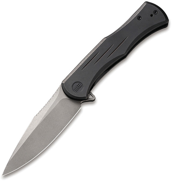 We Knife Primoris Framelock Black Titanium Folding CPM-20CV Pocket Knife 20047A2