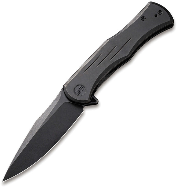 We Knife Primoris Framelock Black Titanium Folding CPM-20CV Pocket Knife 20047A3
