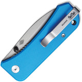 We Knife Banter Linerlock Blue G10 Folding CPM-S35VN Spear Pt Pocket Knife 2004A