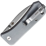 We Knife Banter Linerlock Gray G10 Folding CPM-S35VN Spear Pt Pocket Knife 2004E