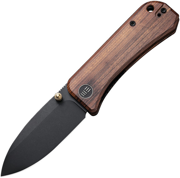We Knife Banter Linerlock Cuibourtia Wood Folding S35VN Pocket Knife 2004K