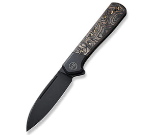 We Knife Soothsayer Titanium with Copper Foil Carbon Fiber Inlay Folding Knife 200502