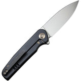 We Knife Shakan Pocket Knife Blue & Black Titanium Folding 20CV Blade 20052C1