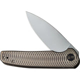 We Knife Shakan Pocket Knife Bronze & Gold Titanium Folding 20CV Blade 20052C2