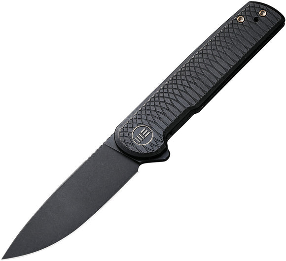 We Knife Charith Framelock Black Titanium Folding CPM-20CV Pocket Knife 200561