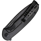 We Knife Beacon Framelock Black Titanium Folding CPM-20CV Pocket Knife 20061B3