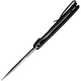 We Knife Beacon Framelock Black Titanium Folding CPM-20CV Pocket Knife 20061B4