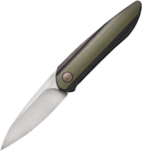 We Knife Black Void Opus Linerlock Titanium/G10 Folding CPM-20CV Knife 2010V2