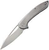 We Knife Co Ltd Fornix Gray Stonewashed Titanium Framelock CPM-20CV Folding Knife 2016a