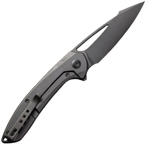 We Knife Co Ltd Fornix Black Stonewashed Titanium Framelock CPM-20CV Folding Knife 2016b