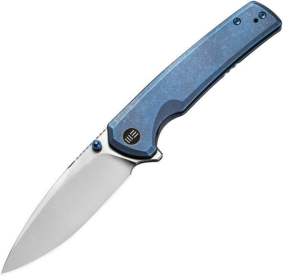 We Knife Subjugator Pocket Knife Framelock Blue Titanium Folding 20CV 21014C3
