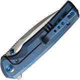 We Knife Subjugator Pocket Knife Framelock Blue Titanium Folding 20CV 21014C3