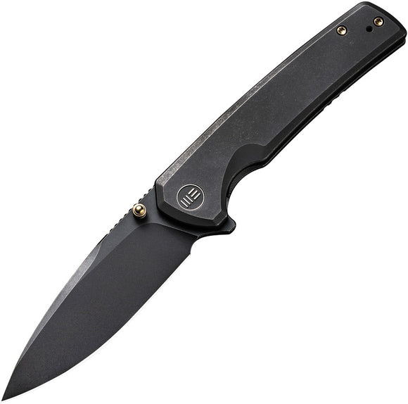 We Knife Subjugator Framelock Black Titanium Folding CPM-20CV Knife 21014C5