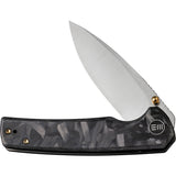 We Knife Subjugator Carbon Fiber + Titanium Framelock Folding Knife 21014d1