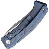 We Knife Shuddan Pocket Knife Framelock Blue Titanium Folding CPM-20CV 210152