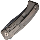We Knife Shuddan Pocket Knife Framelock Bronze Titanium Folding CPM-20CV 210153