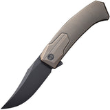 We Knife Shuddan Pocket Knife Framelock Bronze Titanium Folding CPM-20CV 210153