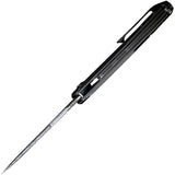 We Knife Quixotic Pocket Knife Framelock Titanium Folding Damasteel 21016DS1