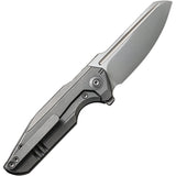 We Knife StarHawk Pocket Knife Framelock Gray Titanium Folding CPM-20CV 210171