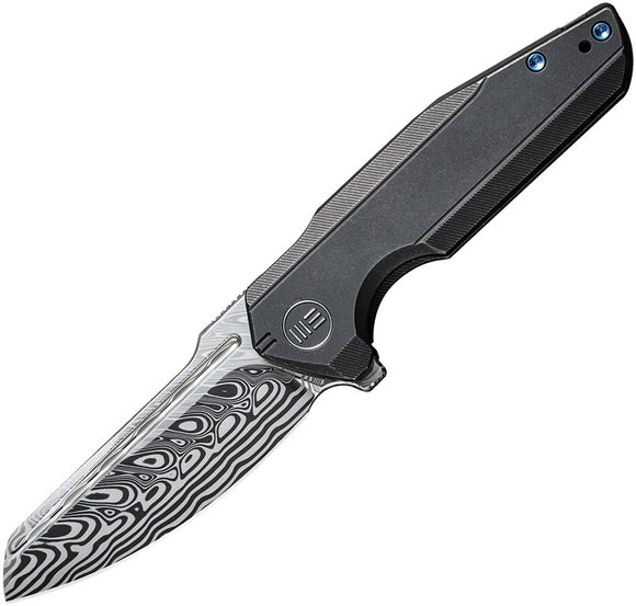 We Knife StarHawk Pocket Knife Framelock Titanium Folding Damasteel 21017DS1