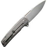 We Knife Speedster Pocket Knife Framelock Gray Titanium Folding CPM-20CV 21021B1