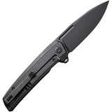 We Knife Speedster Pocket Knife Framelock Black Titanium Folding 20CV 21021B2