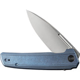 We Knife Speedster Pocket Knife Framelock Blue Titanium Folding CPM-20CV 21021B3