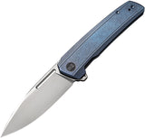 We Knife Speedster Pocket Knife Framelock Blue Titanium Folding CPM-20CV 21021B3