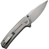 We Knife Culex Pocket Knife Button Lock Gray Titanium Folding CPM-20CV 21026B1