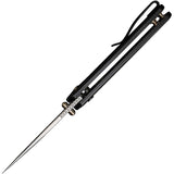 We Knife Culex Pocket Knife Button Lock Black Titanium Folding CPM-20CV 21026B3