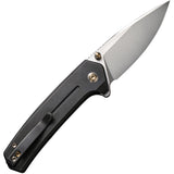 We Knife Culex Pocket Knife Button Lock Black Titanium Folding CPM-20CV 21026B3