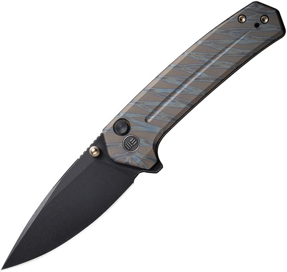 We Knife Culex Button Lock Flamed Titanium Folding CPM-20CV Pocket Knife 21026B7