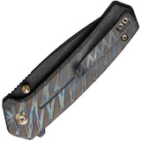 We Knife Culex Button Lock Flamed Titanium Folding CPM-20CV Pocket Knife 21026B7