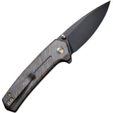 We Knife Culex Button Lock Flamed Titanium Folding CPM-20CV Pocket Knife 21026B7