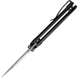 We Knife Culex Pocket Knife Button Lock Titanium Folding Damasteel 21026BDS1