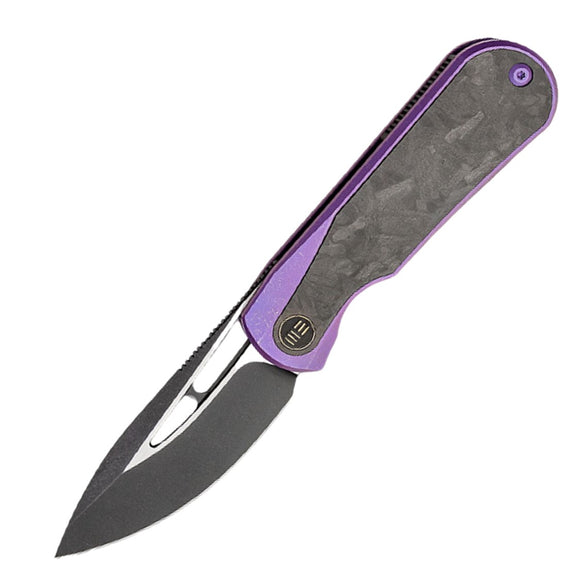We Knife Baloo Pocket Knife Framelock Purple Titanium & CF Folding 20CV 210333