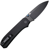 We Knife Big Banter Linerlock Black G10 Folding 20CV Drop Pt Pocket Knife 210451