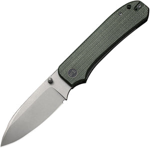 We Knife Big Banter Linerlock Green Micarta Folding CPM-20CV Pocket Knife 210452