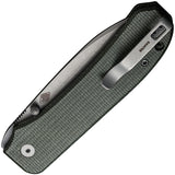 We Knife Big Banter Linerlock Green Micarta Folding CPM-20CV Pocket Knife 210452