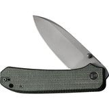 We Knife Big Banter Linerlock Green Micarta Folding CPM-20CV Pocket Knife 210452