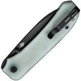 We Knife Big Banter Linerlock Jade G10 Folding CPM-20CV Pocket Knife 210453