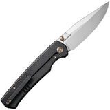 We Knife Evoke Framelock Black Titanium Folding CPM-20CV Pocket Knife 210461