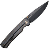 We Knife Evoke Framelock Tiger Stripe Titanium Folding 20CV Pocket Knife 210464