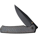 We Knife Evoke Framelock Tiger Stripe Titanium Folding 20CV Pocket Knife 210464