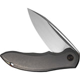 We Knife Makani Framelock Gray Titanium Folding CPM-20CV Pocket Knife 210482