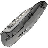 We Knife Trogon Framelock Gray Titanium Folding CPM-20CV Pocket Knife 220021