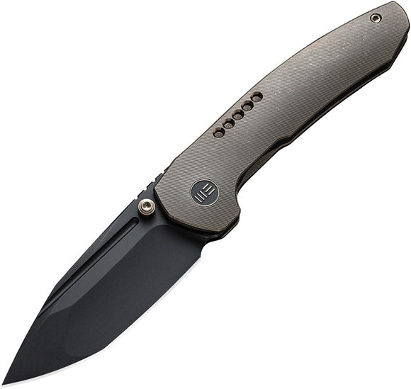 We Knife Trogon Framelock Bronze Titanium Folding CPM-20CV Pocket Knife 220022
