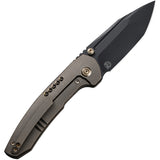 We Knife Trogon Framelock Bronze Titanium Folding CPM-20CV Pocket Knife 220022