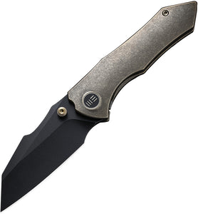 We Knife High-Fin Framelock Bronze Titanium Folding CPM-20CV Pocket Knife 220052