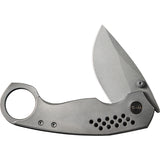 We Knife Envisage Framelock Gray Titanium Folding CPM-20CV Pocket Knife 220131